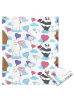 We Bare Bears Bears And Balloons Silk Touch Throw