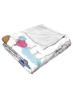 We Bare Bears Bears And Balloons Silk Touch Throw