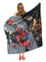 Transformers: Rise Of The Beasts Scourge Versus Optimus Prime Silk Touch Throw