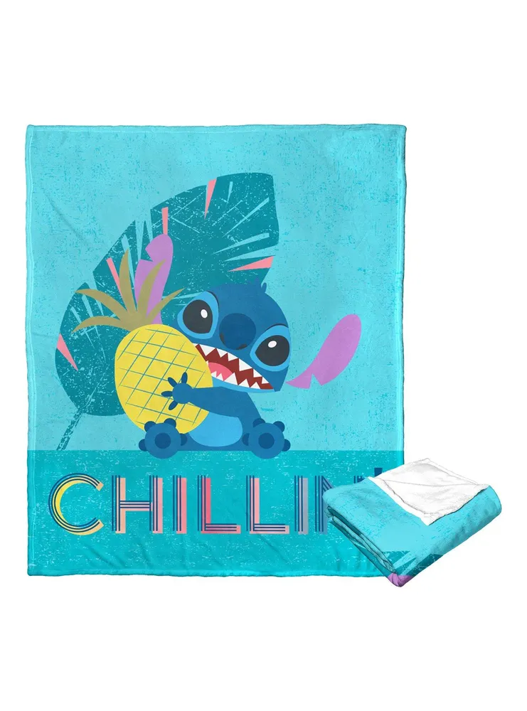 Disney Lilo And Stitch Stripey Stitch Silk Touch Throw Blanket