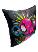 Marvel Spider-Man Across The Spiderverse Good Trouble Printed Throw Pillow