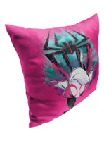 Marvel Spider-Man Across The Spiderverse Colorful Explosion Printed Throw Pillow