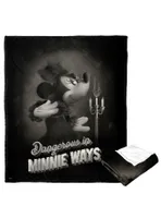 Disney Mickey Mouse Minnies Evil Ways Silk Touch Throw