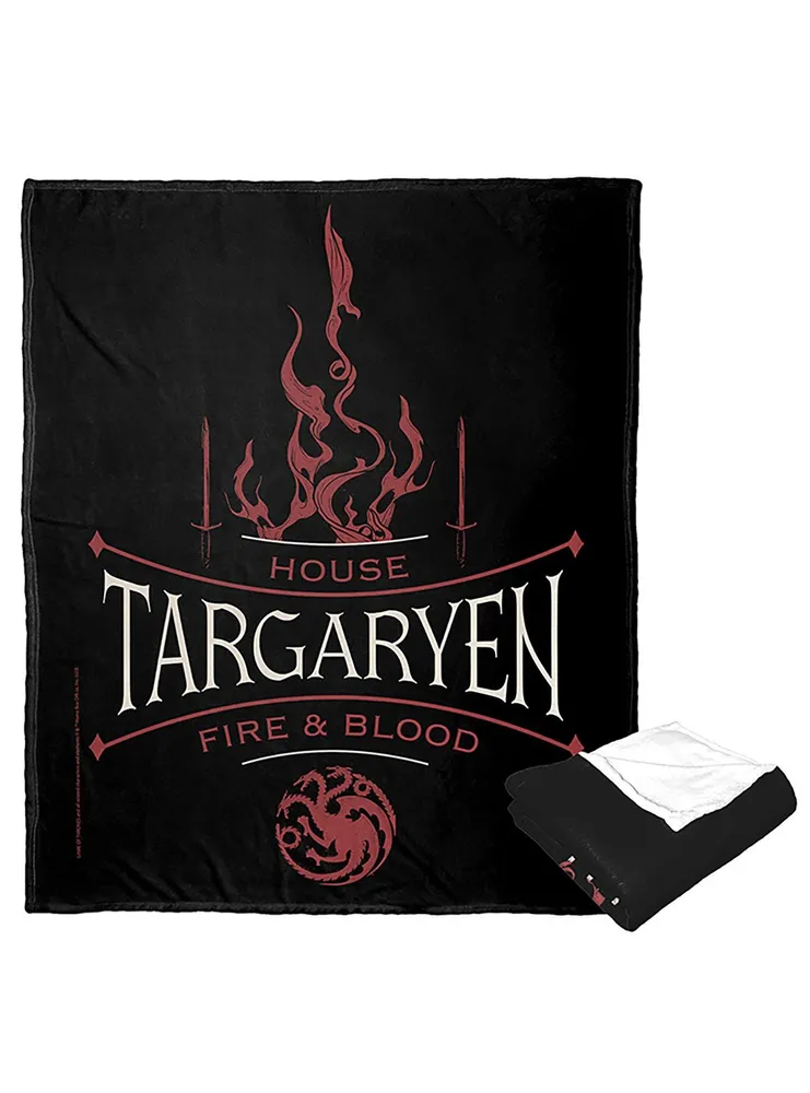 Game Of Thrones House Of Fire And Blood Silk Touch Throw Blanket
