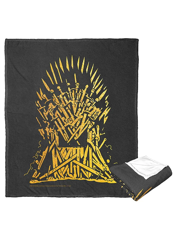Game Of Thrones Golden Throne Silk Touch Throw Blanket