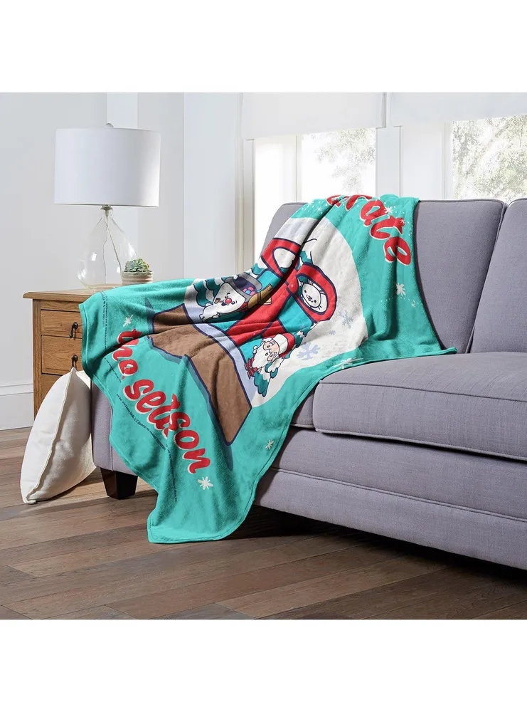 Frosty The Snowman Tis The Season Silk Touch Throw Blanket