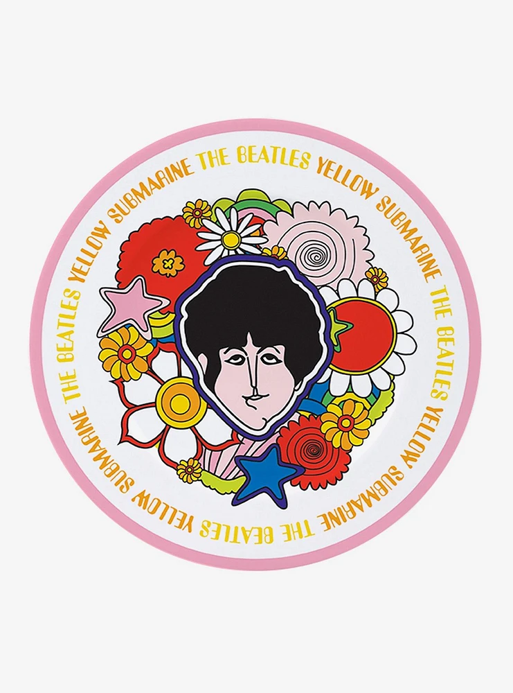 The Beatles Yellow Submarine Flowers Plate Set