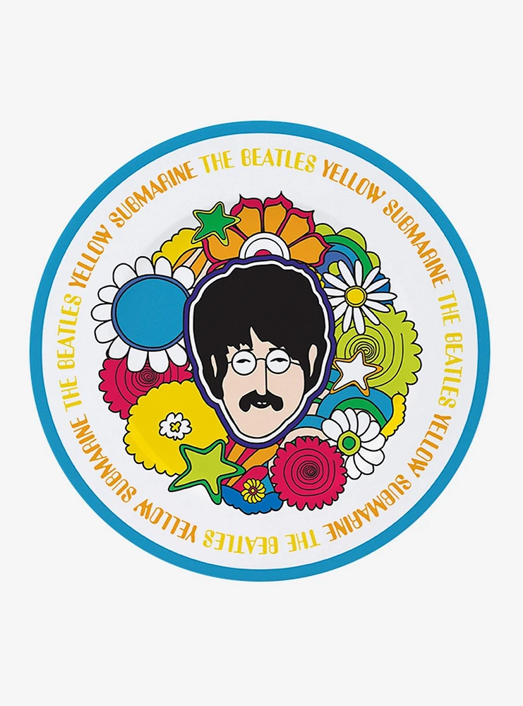 The Beatles Yellow Submarine Flowers Plate Set