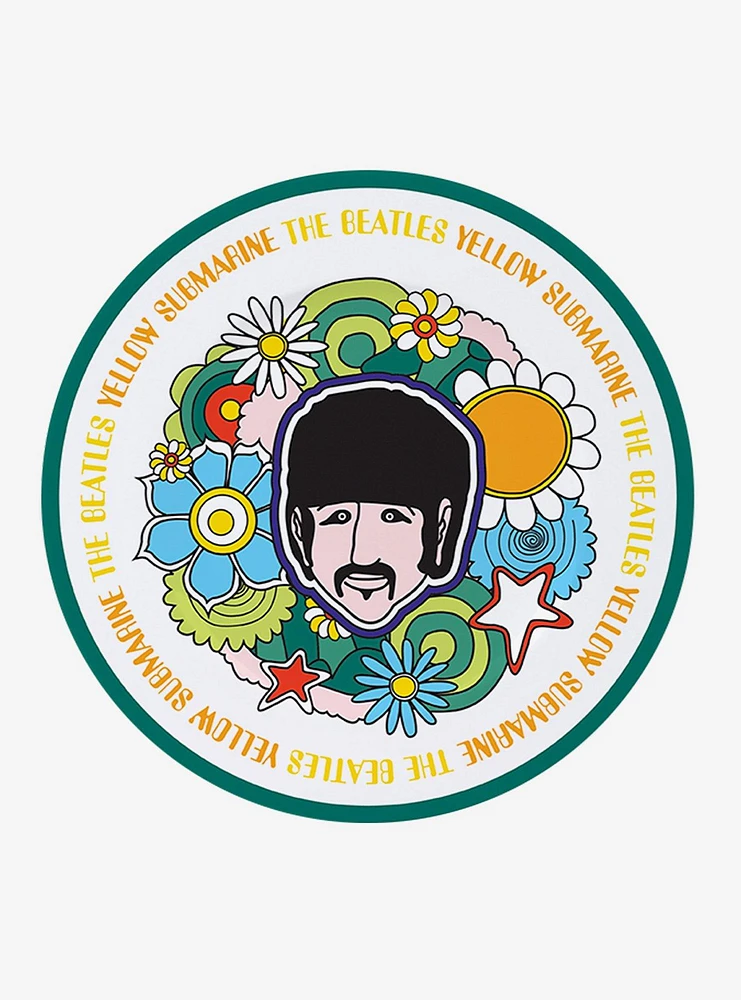 The Beatles Yellow Submarine Flowers Plate Set