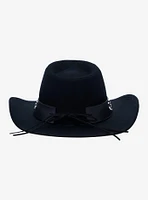 Black Skull & Rhinestone Cowboy Hat