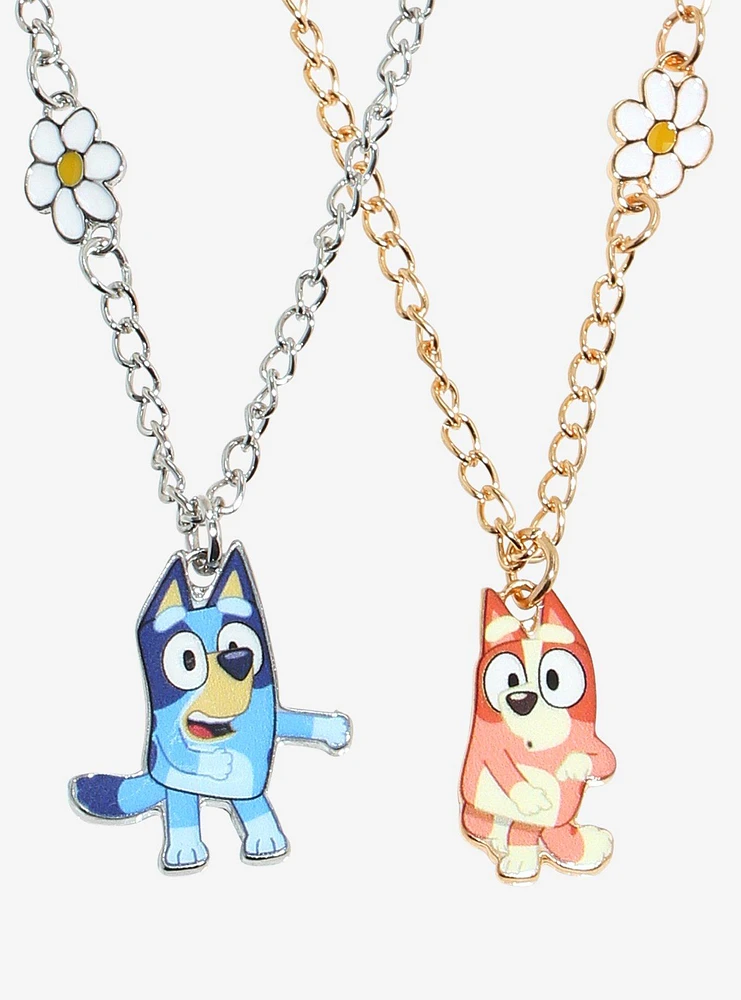 Bluey Dancing Bluey & Bingo Best Friend Necklace Set