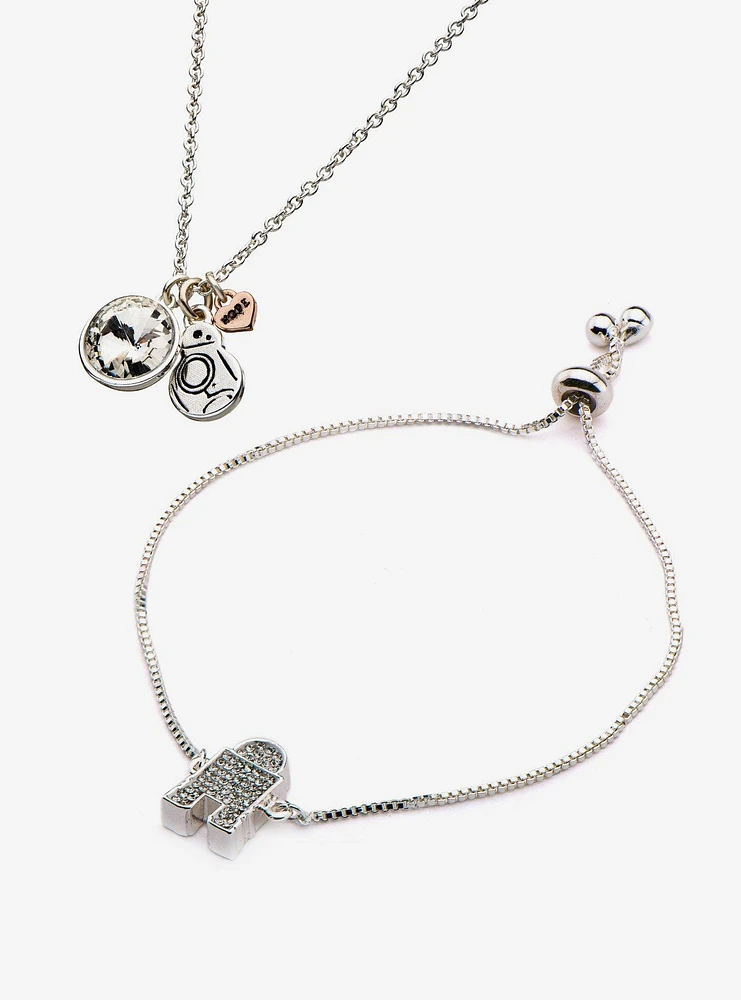 Star Wars BB-8 and R2-D2 Necklace and Bracelet Set