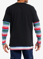 Chucky Stripe Twofer Long-Sleeve T-Shirt