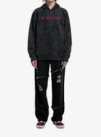 Sinner Angel Dark Wash Hoodie