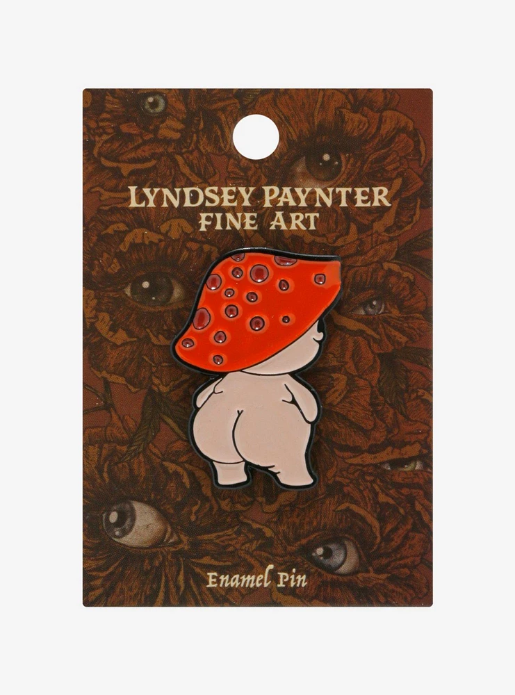 Mushroom Butt Enamel Pin By Lyndsey Paynter