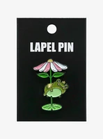 Frog Flower Carousel Enamel Pin