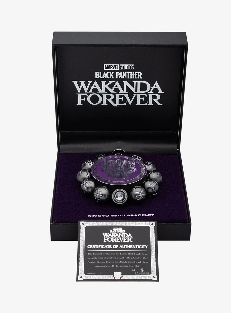 Marvel Black Panther: Wakanda Forever Black Kimoyo Beads Bracelet