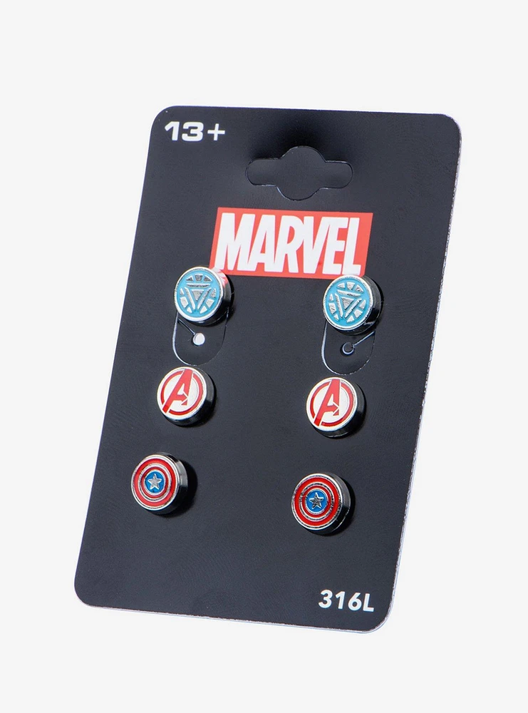 Marvel Avengers Stud Earrings Set