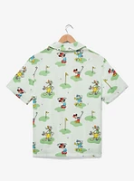 Disney Mickey Mouse and Friends Golf Allover Print Button-Up - BoxLunch Exclusive