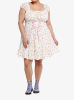 Disney Winnie The Pooh Lace-Up Dress Plus