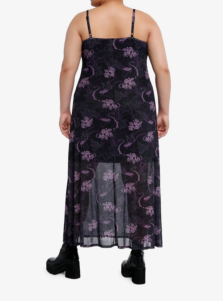 Disney Villains Maleficent Mesh Maxi Dress Plus