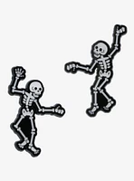 Dancing Skeletons Enamel Pin Set