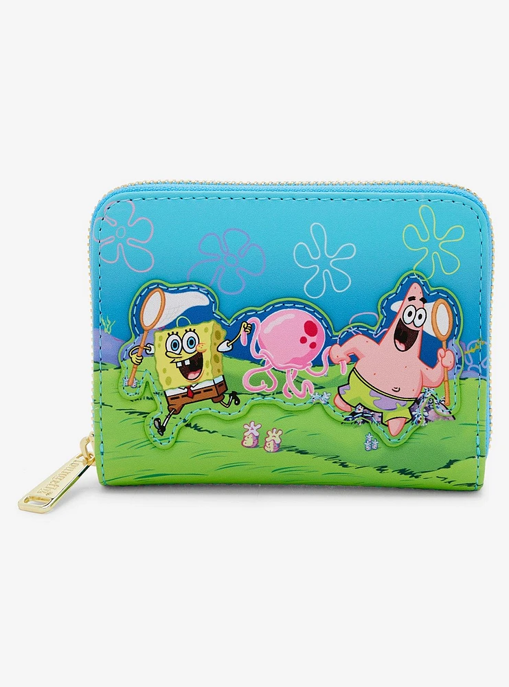 Loungefly SpongeBob SquarePants Jellyfishing Small Zip Wallet - BoxLunch Exclusive