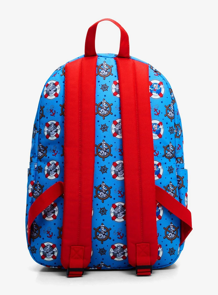 Loungefly Disney Donald Duck 90th Anniversary Allover Print Backpack