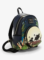 Loungefly Disney The Lion King 30th Anniversary Simba, Timon, & Pumbaa Glow-in-the-Dark Light-Up Mini Backpack