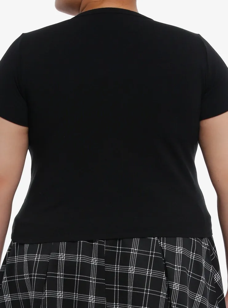 Kuromi Rhinestone Girls Baby T-Shirt Plus