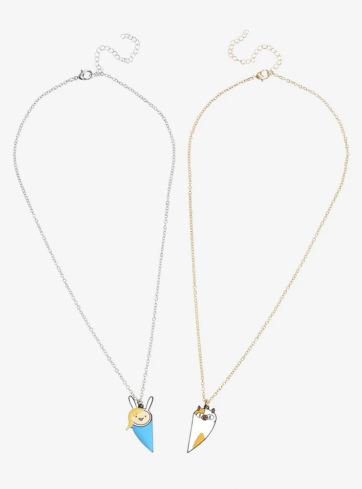 Adventure Time Fionna & Cake Best Friend Necklace Set