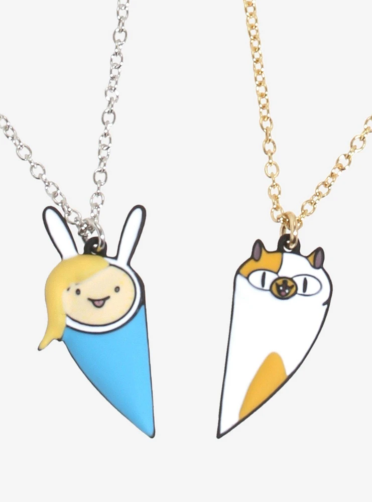 Adventure Time Fionna & Cake Best Friend Necklace Set