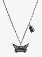 Supernatural Baby Wings Cassette Charm Necklace