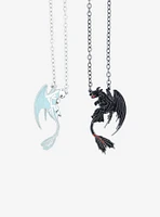 How To Train Your Dragon Night Fury & Light Fury Best Friend Necklace Set