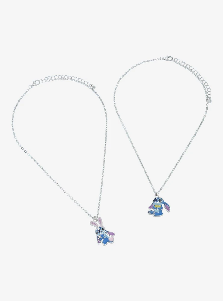 Disney Stitch Bunny Duck Best Friend Necklace Set