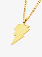 DC Comics Black Adam Gold Plated Lightning Necklace