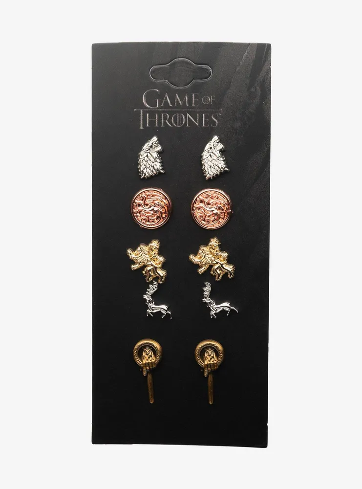 Game of Thrones House Sigil Stud Earring Set