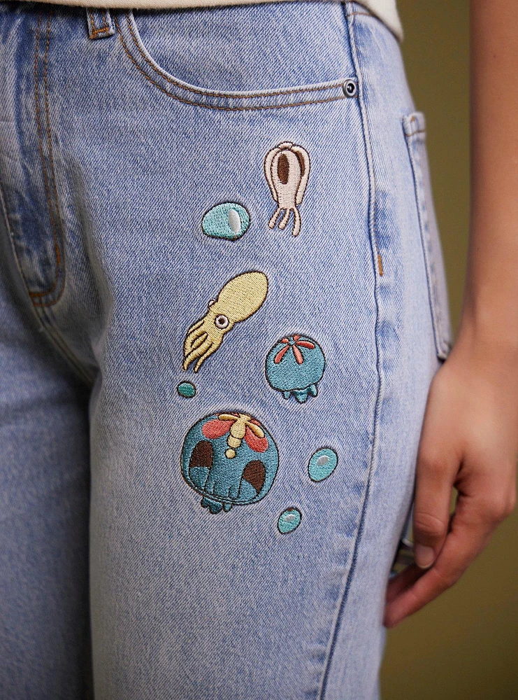 Her Universe Studio Ghibli® Ponyo Embroidery Mom Jeans