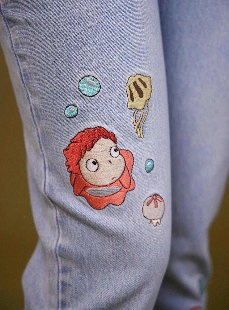 Her Universe Studio Ghibli® Ponyo Embroidery Mom Jeans