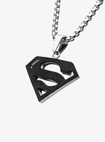 DC Comics Superman Black Pendant Necklace