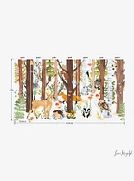 Forest Animal Hide and Seek Peel and Stick Wall Mural