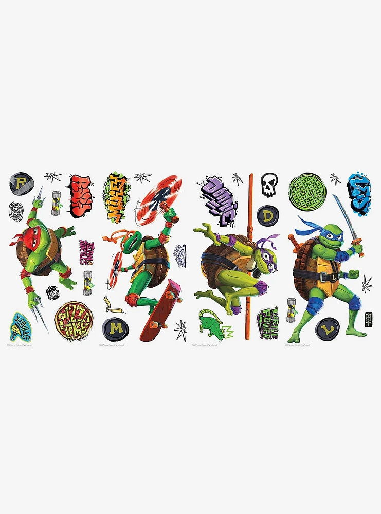 Teenage Mutant Ninja Turtles: Mutant Mayhem Characters Peel and Stick Wall Decals