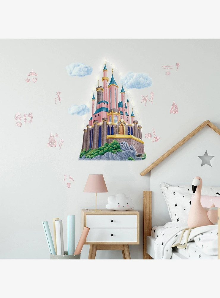 Disney Princess Castle XL Giant Wall Decals with String Lights