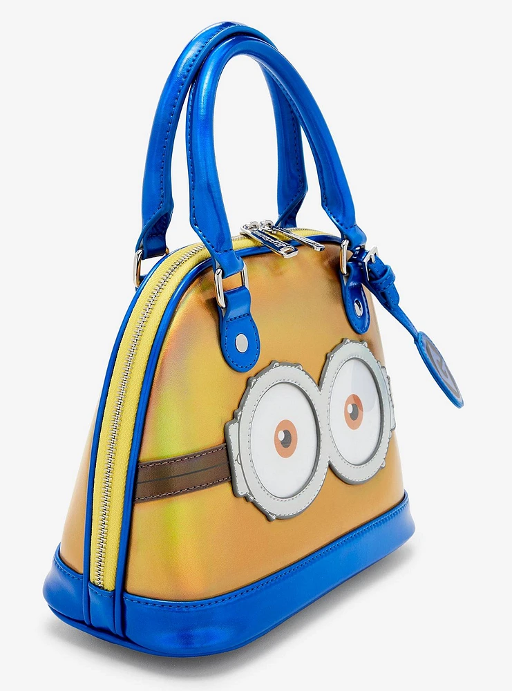 Loungefly Minions Bob Iridescent Dome Satchel Bag