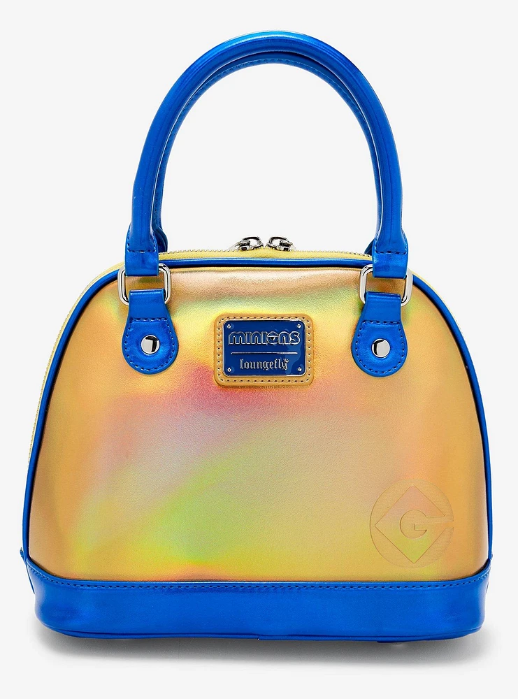 Loungefly Minions Bob Iridescent Dome Satchel Bag