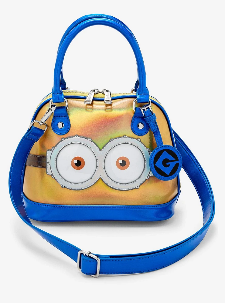 Loungefly Minions Bob Iridescent Dome Satchel Bag