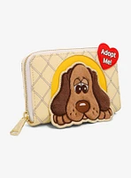 Loungefly Pound Puppies Fuzzy Hound Zipper Wallet