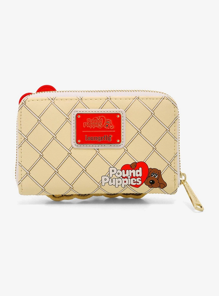 Loungefly Pound Puppies Fuzzy Hound Zipper Wallet