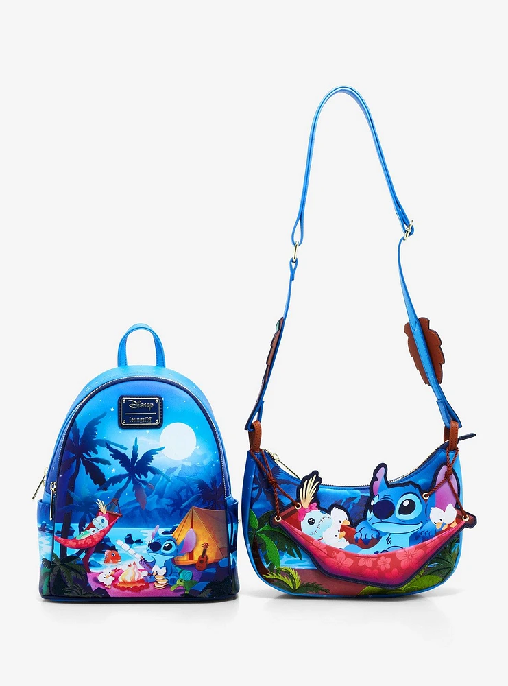 Loungefly Disney Stitch Scrump Camp Glow-In-The-Dark Mini Backpack