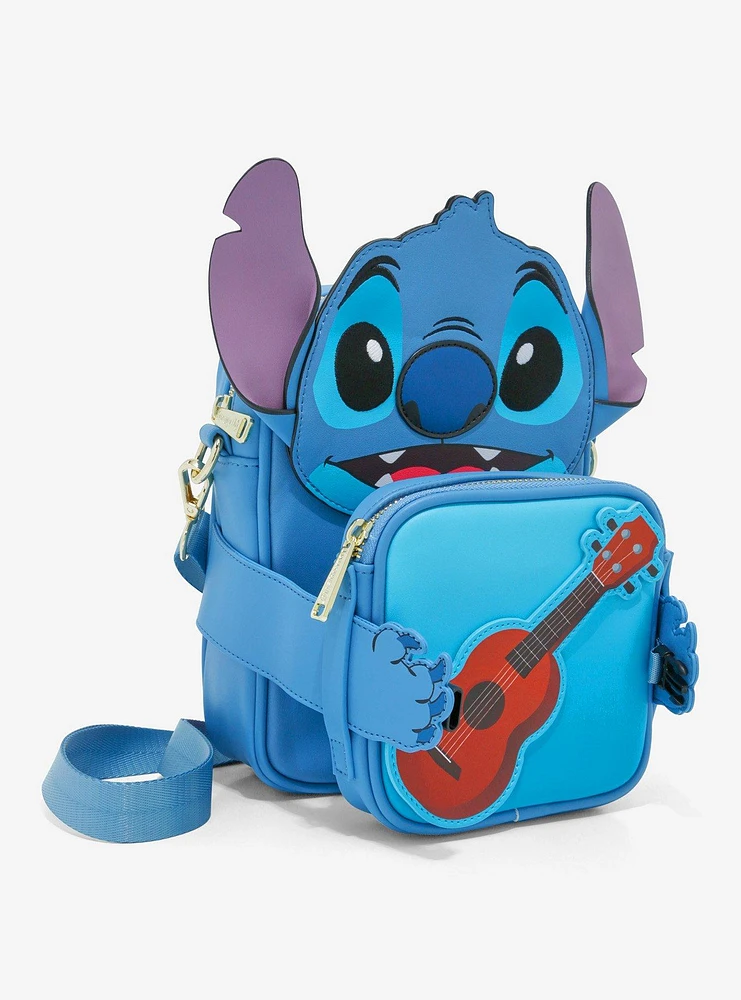 Loungefly Disney Stitch Ukulele Figural Crossbody Bag